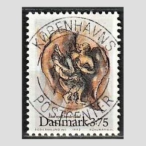 FRIM�RKER DANMARK | 1992 - AFA 1034 - Biblen - 3,75 Kr. flerfarvet - Pragt Stemplet