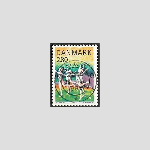 FRIMRKER DANMARK | 1985 - AFA 836 - Sport - 2,80 Kr. flerfarvet - Pragt Stemplet