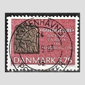 FRIM�RKER DANMARK | 1993 - AFA 1035 - Danef� - 3,75 Kr. flerfarvet - Pragt Stemplet