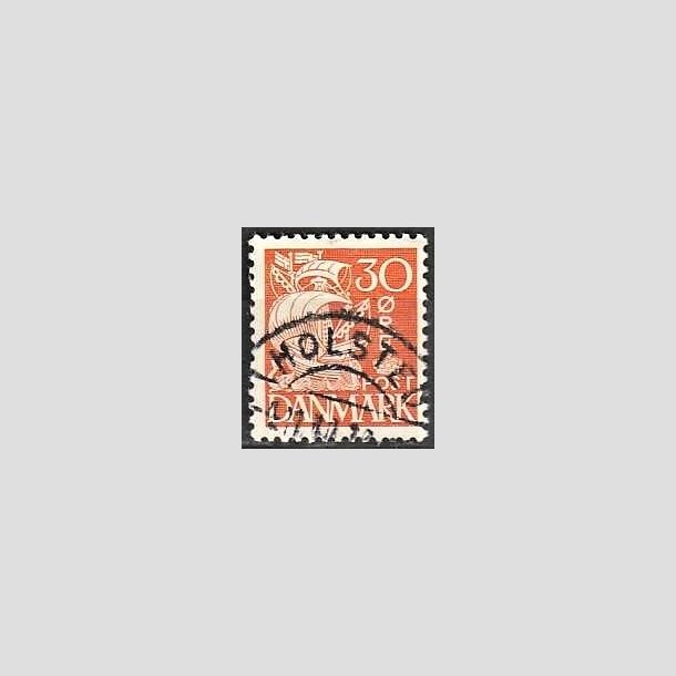 FRIMRKER DANMARK | 1940 - AFA 259 - Karavel 30 re orange Type II - Pragt Stemplet