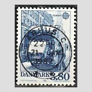 FRIM�RKER DANMARK | 1986 - AFA 871 - Europam�rker Natur- og milj� - 3,80 Kr. bl� - Pragt Stemplet �rhus C