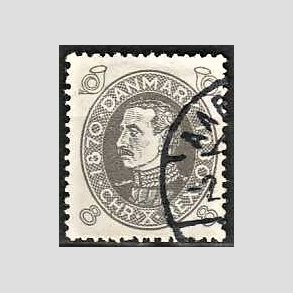 FRIMRKER DANMARK | 1930 - AFA 188 - Chr. X 60 r - 8 re gr - Stemplet
