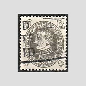 FRIMRKER DANMARK | 1930 - AFA 188 - Chr. X 60 r - 8 re gr - Stemplet
