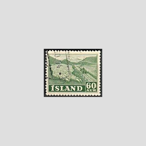 FRIMRKER ISLAND | 1950 - AFA 266 - Folkeerhverv - 60 re grn - Stemplet