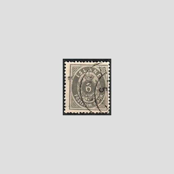 FRIMRKER ISLAND | 1875-76 - AFA 7 - 6 aur gr tk. 14 - Stemplet