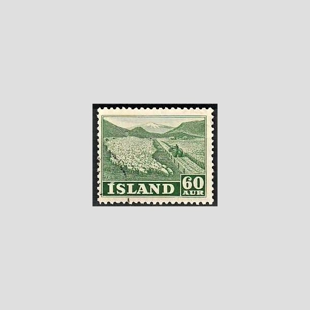 FRIMRKER ISLAND | 1950 - AFA 266 - Folkeerhverv - 60 re grn - Stemplet