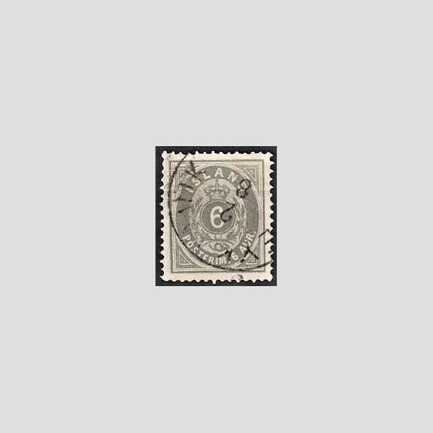 FRIMRKER ISLAND | 1875-76 - AFA 7 - 6 aur gr tk. 14 - Stemplet