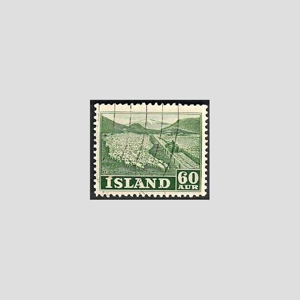 FRIMRKER ISLAND | 1950 - AFA 266 - Folkeerhverv - 60 re grn - Stemplet