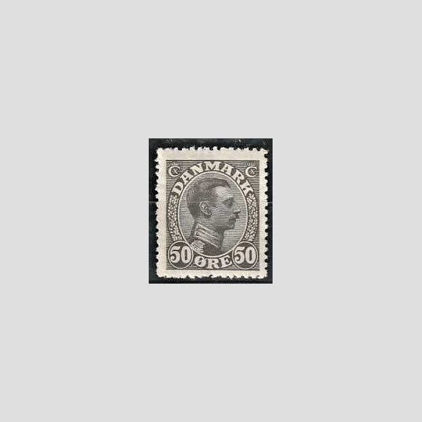 FRIMRKER DANMARK | 1921-22 - AFA 129 - Chr. X 50 re olivengr - Ubrugt