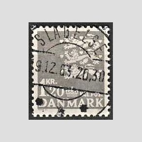 FRIMRKER DANMARK | 1962 - AFA 403 - Rigsvben 1,20 kr. gr - Pragt Stemplet Slagelse