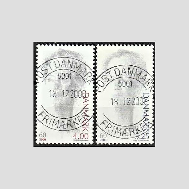 FRIMRKER DANMARK | 2000 - AFA 1239,1240 - Droning Margrethe 60 r - 4,00 og 5,25 Kr. - Pragt Stemplet