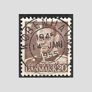 FRIMRKER DANMARK | 1950 - AFA 320 - Fr. IX 20 re brun - Lux Stemplet