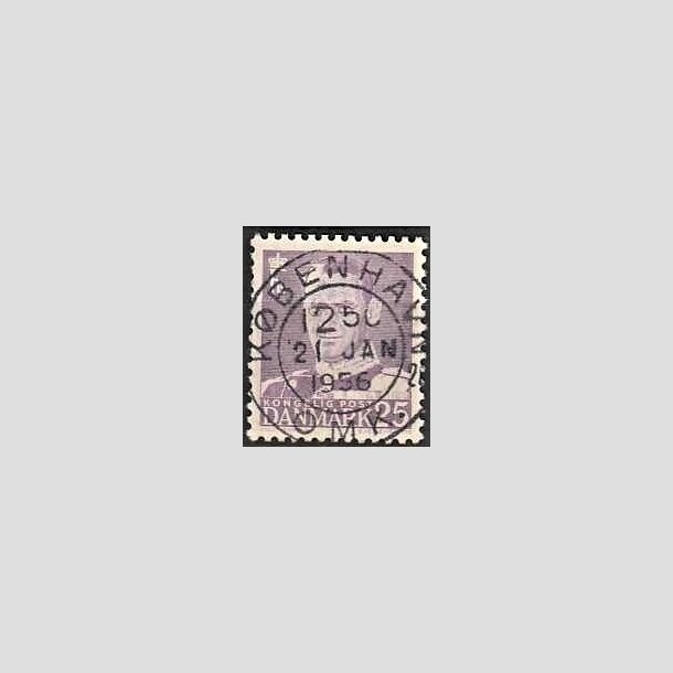 FRIMRKER DANMARK | 1955 - AFA 360 - Fr. IX 25 re violet - Lux Stemplet Kbenhavn