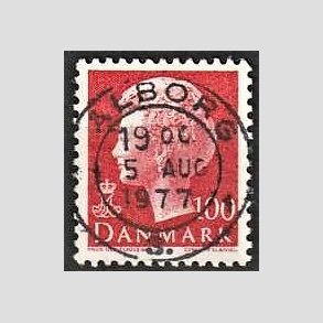 FRIMRKER DANMARK | 1976 - AFA 620 - Dronning Margrethe - 100 re rd - Pragt Stemplet