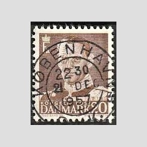 FRIMRKER DANMARK | 1950 - AFA 320 - Fr. IX 20 re brun - Lux Stemplet