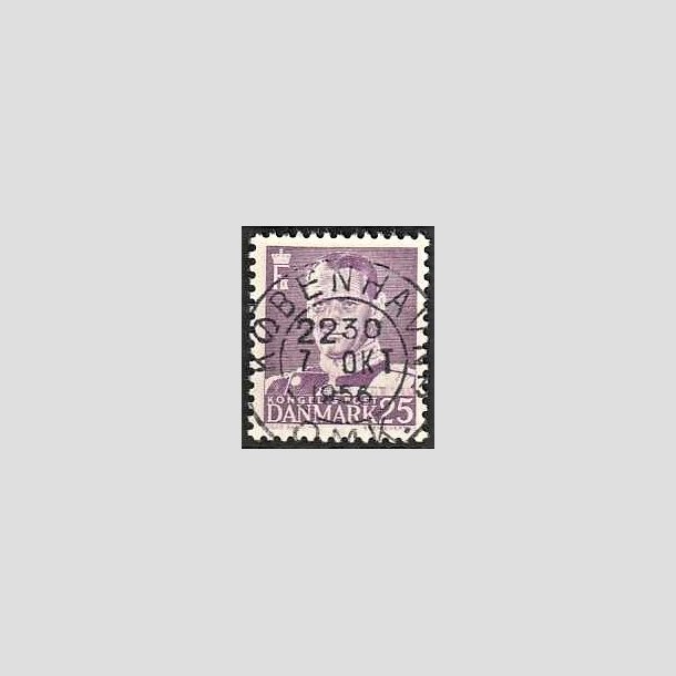 FRIMRKER DANMARK | 1955 - AFA 360 - Fr. IX 25 re violet - Lux Stemplet