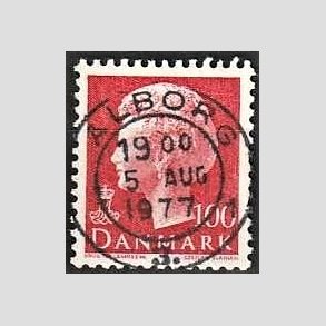 FRIMRKER DANMARK | 1976 - AFA 620 - Dronning Margrethe - 100 re rd - Pragt Stemplet