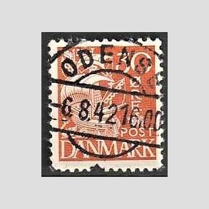 FRIM�RKER DANMARK | 1940 - AFA 259 - Karavel 30 �re orange Type II - Pragt Stemplet