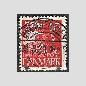 FRIM�RKER DANMARK | 1927 - AFA 169 - Karavel 15 �re r�d - Lux Stemplet Br�nderslev