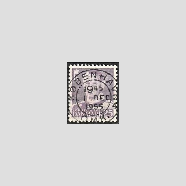 FRIMRKER DANMARK | 1955 - AFA 360 - Fr. IX 25 re violet - Lux Stemplet