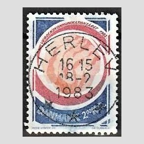 FRIM�RKER DANMARK | 1983 - AFA 765 - Kommunikations�ret - 2,00 Kr. flerfarvet - Pragt Stemplet