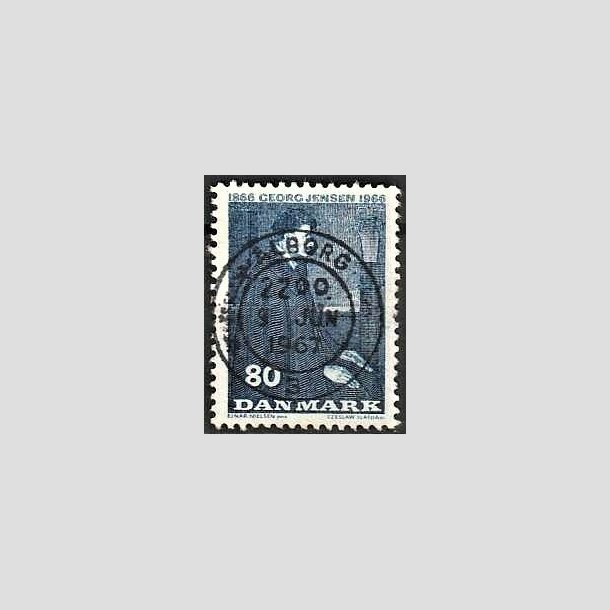 FRIMRKER DANMARK | 1966 - AFA 447 - Georg Jensen - 80 re bl - Lux Stemplet