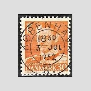 FRIMRKER DANMARK | 1948-50 - AFA 309 - Fr. IX 30 re orange - Lux Stemplet