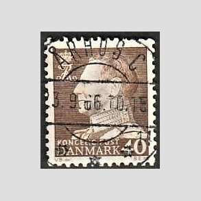 FRIMRKER DANMARK | 1965 - AFA 431 - Fr. IX 40 re brun - Pragt Stemplet