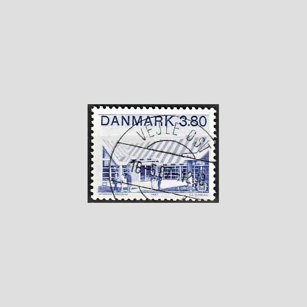 FRIMRKER DANMARK | 1987 - AFA 883 - Europamrker - 3,80 Kr. bl - Pragt Stemplet