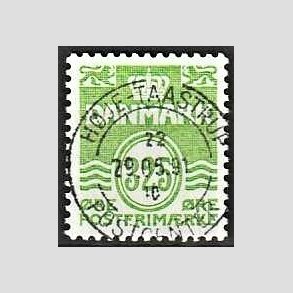 FRIM�RKER DANMARK | 1990 - AFA 954 - B�lgelinie - 325 �re lysgr�n - Pragt Stemplet