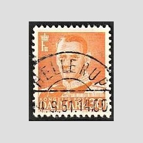 FRIMRKER DANMARK | 1948-50 - AFA 309 - Fr. IX 30 re orange - Lux Stemplet Hellerup