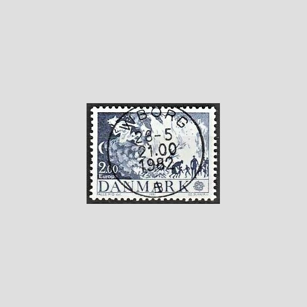 FRIMRKER DANMARK | 1981 - AFA 728 - Folklore - 2,00 Kr. bl - Pragt Stemplet Viborg