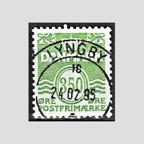 FRIM�RKER DANMARK | 1992 - AFA 1016 - B�lgelinie - 350 �re lysgr�n - Pragt Stemplet Lyngby