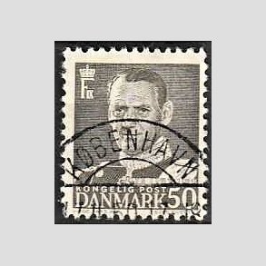 FRIMRKER DANMARK | 1948-50 - AFA 312 - Fr. IX 50 re gr - Pragt Stemplet Kbenhavn
