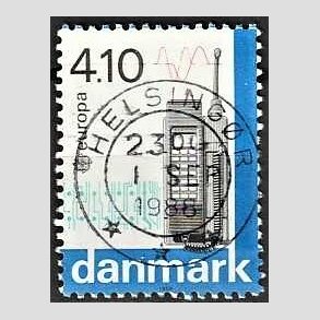 FRIM�RKER DANMARK | 1988 - AFA 912 - Europam�rker - 4,10 Kr. flerfarvet - Pragt Stemplet Helsing�r