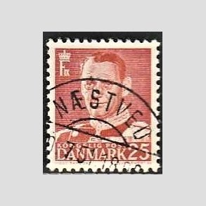 FRIMRKER DANMARK | 1950 - AFA 321 - Fr. IX 25 re rd - Lux Stemplet Nstved