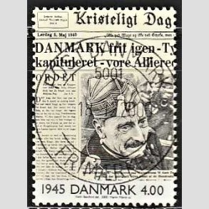 FRIMRKER DANMARK | 2000 - AFA 1257 - 1900 tallet serie 3 - 4,00 Kr. flerfarvet - Pragt Stemplet
