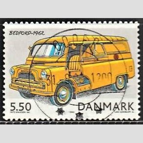 FRIM�RKER DANMARK | 2002 - AFA 1322 - Postk�ret�jer - 5,50 Kr. flerfarvet - Pragt Stemplet Odder