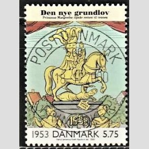 FRIMRKER DANMARK | 2000 - AFA 1258 - 1900 tallet serie 3 - 5,75 Kr. flerfarvet - Pragt Stemplet