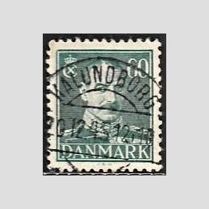 FRIMRKER DANMARK | 1944 - AFA 284 - Chr. X 60 re blgrn - Lux Stemplet 
