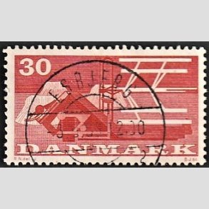 FRIM�RKER DANMARK | 1960 - AFA 382 - Landbrugsmotiver - 30 �re r�d - Pragt Stemplet Esbjerg