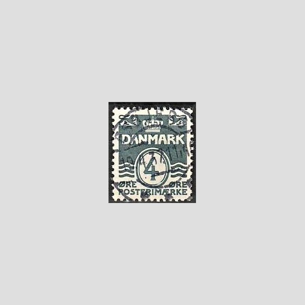 FRIMRKER DANMARK | 1937-40 - AFA 198a - Blgelinie 4 re bl - Lux Stemplet