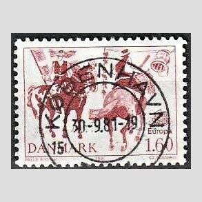 FRIM�RKER DANMARK | 1981 - AFA 727 - Folklore - 1,60 Kr. r�d - Pragt Stemplet K�benhavn
