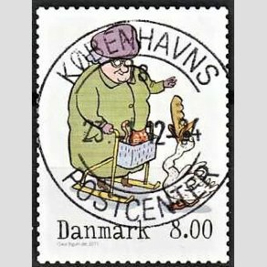 FRIM�RKER DANMARK | 2011 - AFA 1683 - Vintereventyr - 8,00 Kr. flerfarvet - Pragt Stemplet