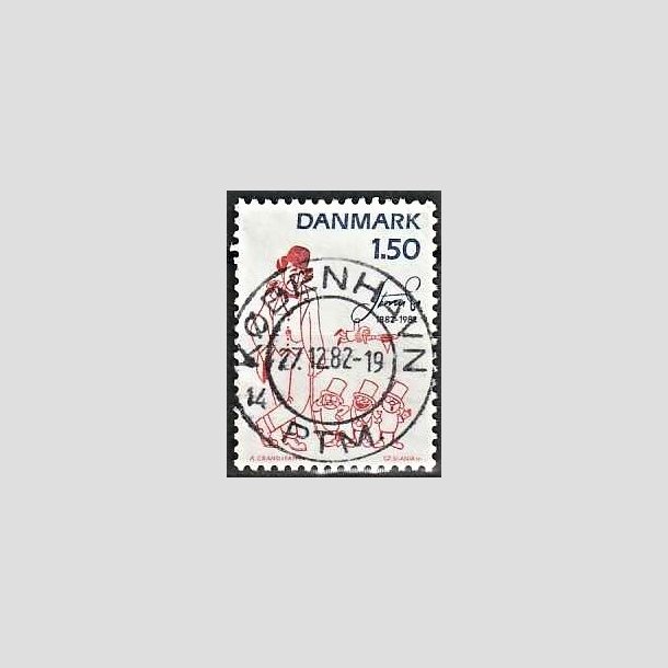 FRIMRKER DANMARK | 1982 - AFA 761 - Storm P. - 1,50 Kr. rd/bl - Pragt Stemplet