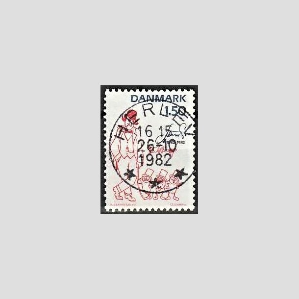 FRIMRKER DANMARK | 1982 - AFA 761 - Storm P. - 1,50 Kr. rd/bl - Pragt Stemplet