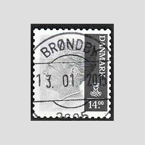 FRIMRKER DANMARK | 2012 - AFA 1688 - Dronning Margrethe II - 14,00 Kr. gr - Pragt Stemplet