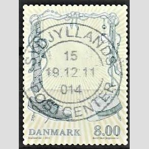 FRIM�RKER DANMARK | 2011 - AFA 1672 - Mode - 8,00 Kr. flerfarvet - Pragt Stemplet