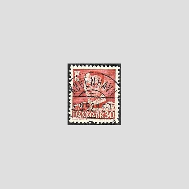 FRIMRKER DANMARK | 1952-53 - AFA 337 - Fr. IX 30 re rd - Lux Stemplet