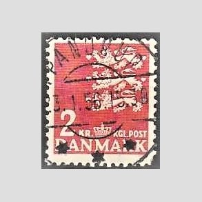 FRIMRKER DANMARK | 1946-47 - AFA 294 - Rigsvben 2 Kr. rd - Lux Stemplet Pandrup